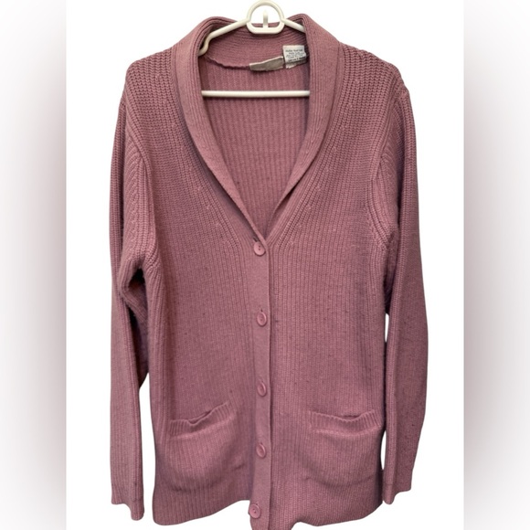 Blair Shaker Knit Pink Cardigan Sweater - Picture 1 of 9